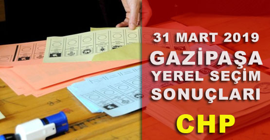 Gazipaşa yerel seçim sonuçları, Kazanan Chp oldu.