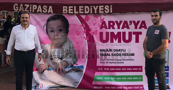 Tunahan Toksöz, Gazipaşa’da yaşayan SMA Tip 1 hastası Arya bebeğin bağış kampanyasına öncülük etti.