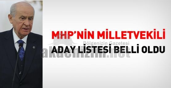 Antalya MHP 2023 milletvekili aday listesi