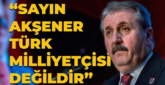 Destici: Akşener Türk milliyetçisi değil!